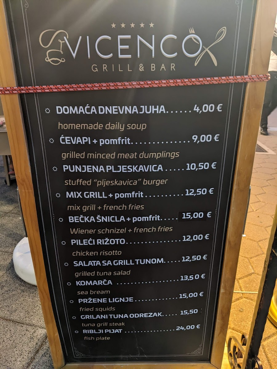 Vicenco Grill Bar Menu - Image 6